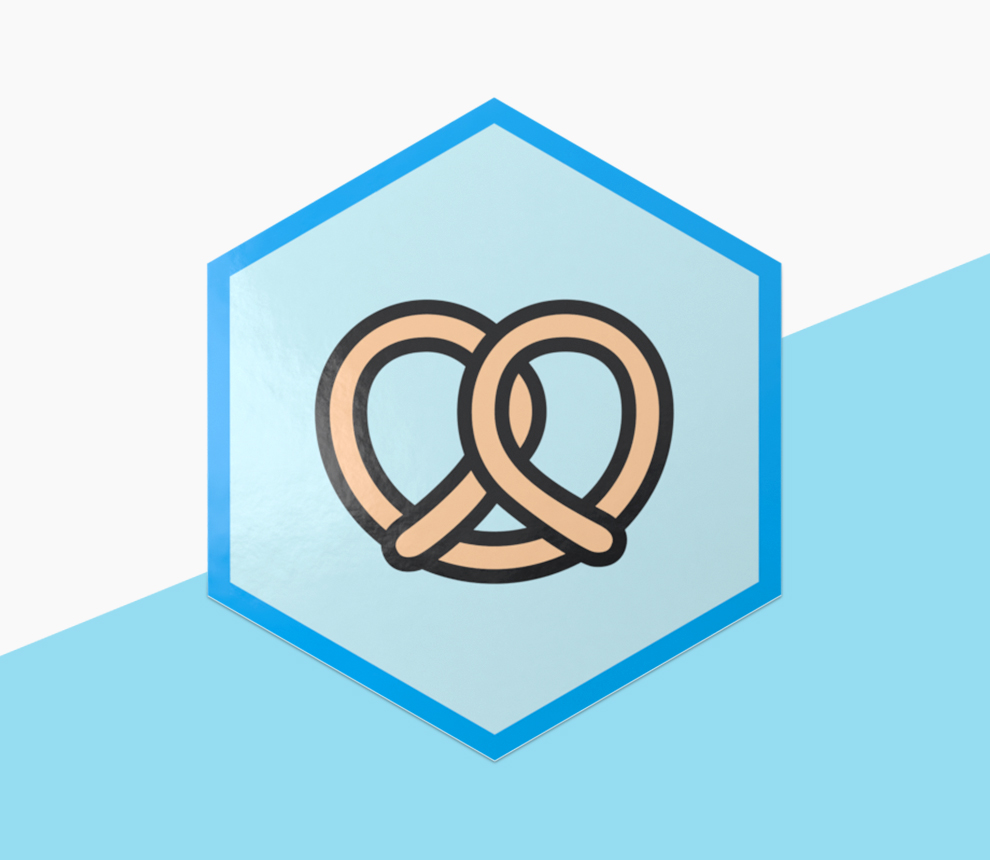 hexagonal shape sticker