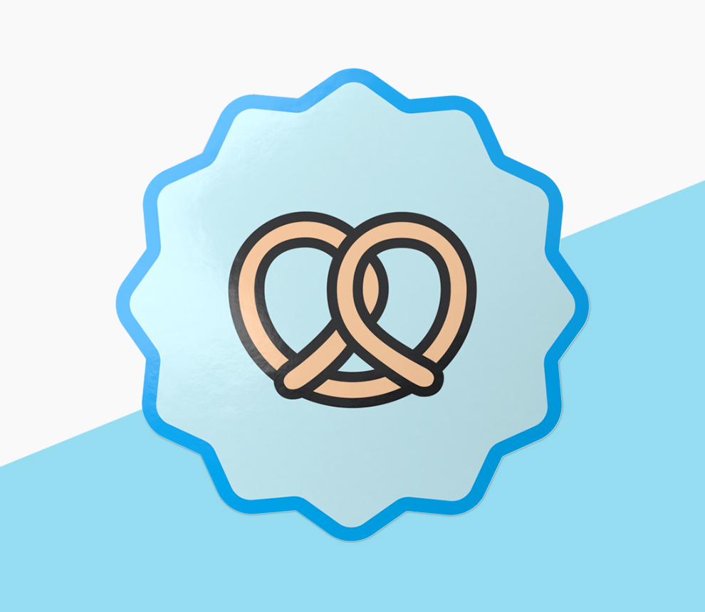 Starburst Shape Sticker