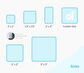 sticker roll size