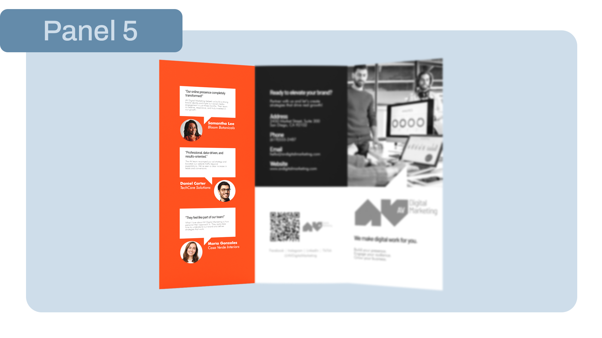 How a Trifold Brochure Works - Panel 5