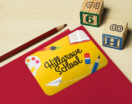 rectangular stickers for school campaigns