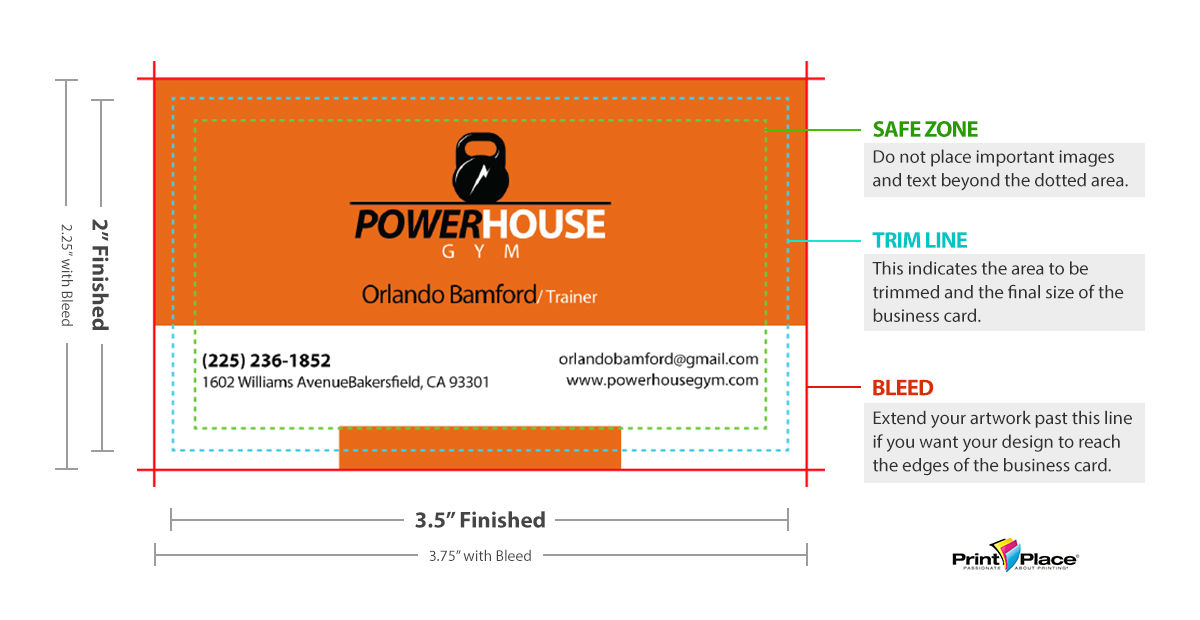 Business Cards Print In Standard Or Custom Sizes Printplace